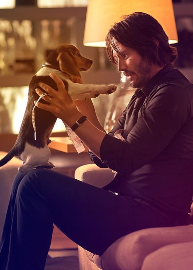 كيانو ريفز - الصورة من حساب جون ويك على انستجرام