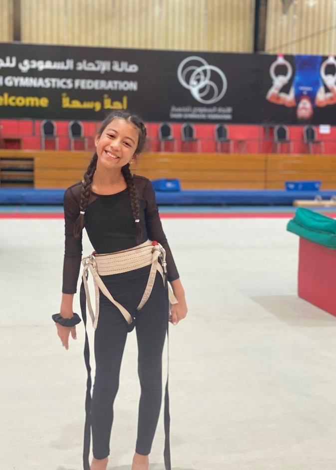 لاعبة الجمباز الموهوبة آية شطا.. بطلة سعودية بمواصفات عالمية   - المصدر انستغرام 
