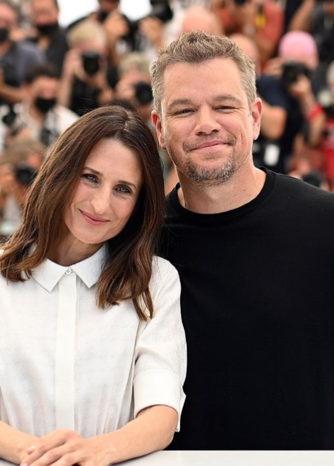 مات ديمون و كاميل كوتين في مهرجان كان - الصورة من حساب مهرجان كان على انستجرام