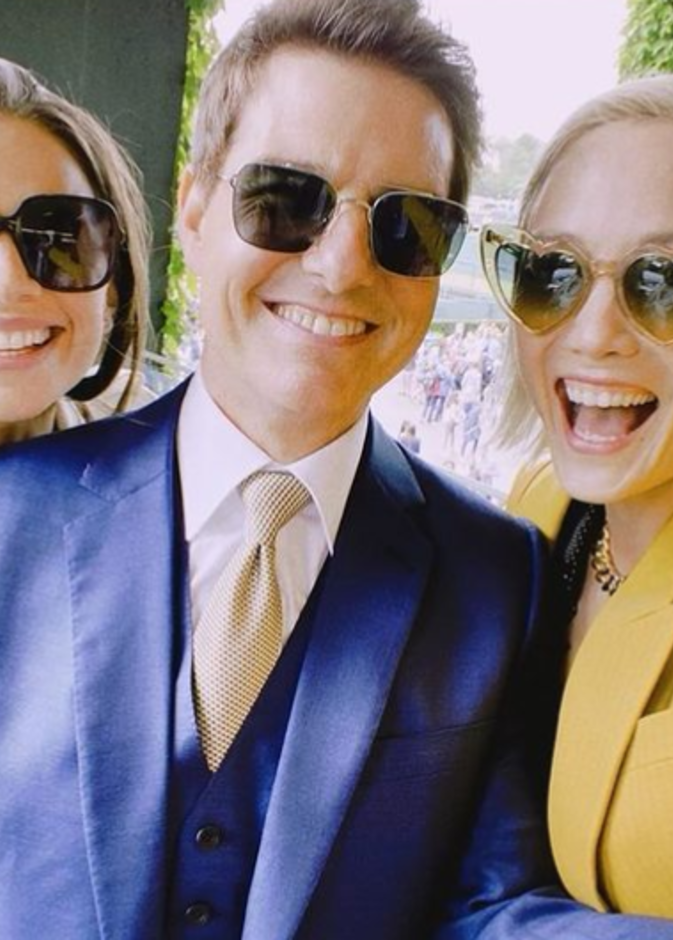  توم كروز يصطحب هالي أتويل في نهائي ويمبلدون- الصورة من حساب هالي أتويل على انستجرام