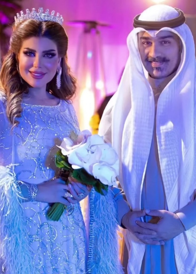 الهام الفضالة وشهاب جوهر.. الصورة من الحساب الرسمي لالهام الفضالة على انستجرام 