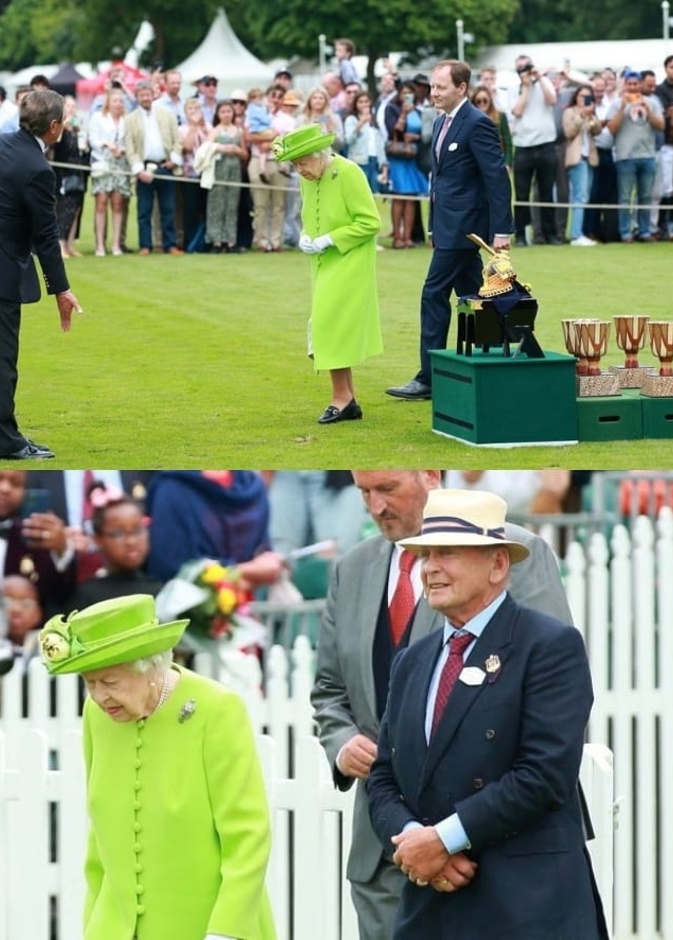 ملكة بريطانيا تزور نادي البولو في إيغام