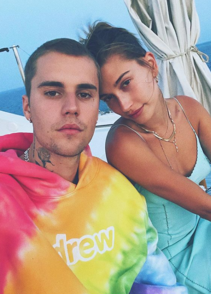 جاستن بيبر و هايلي بيبر - الصورة من حساب جاستن بيبر على انستجرام