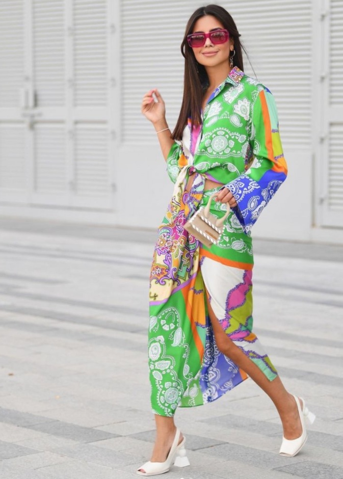 افكار لاعتماد الاقمشة المعرقة على طريقة ديما الاسدي