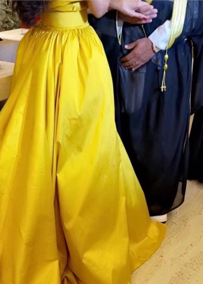 اطلالة مدونة الموضة السعودية فاطمة الأنصاري في عقد قرانها على يعقوب بوشهري 