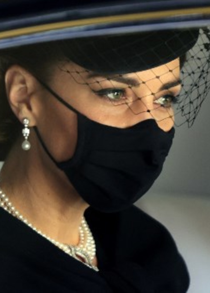 كيت ميدلتون دوقة كامبريدج في جنازة الأمير فيليب