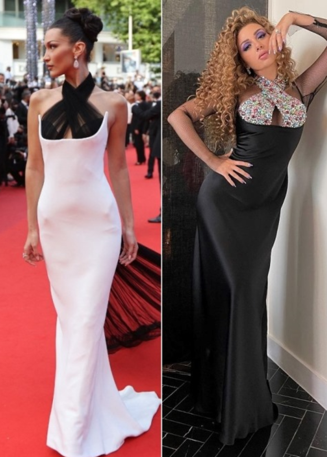 هل إستوحت ميريام فارس أحدث إطلالاتها من بيلا حديد؟