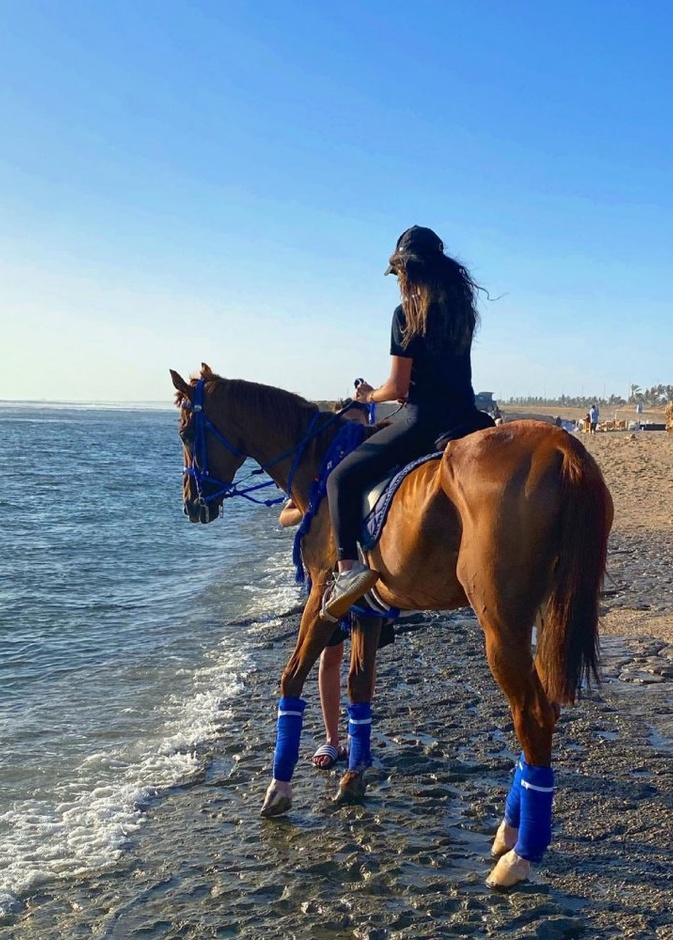 ركوب الخيل في الوجه - المصدر حساب انستقرام @the.wander.er 