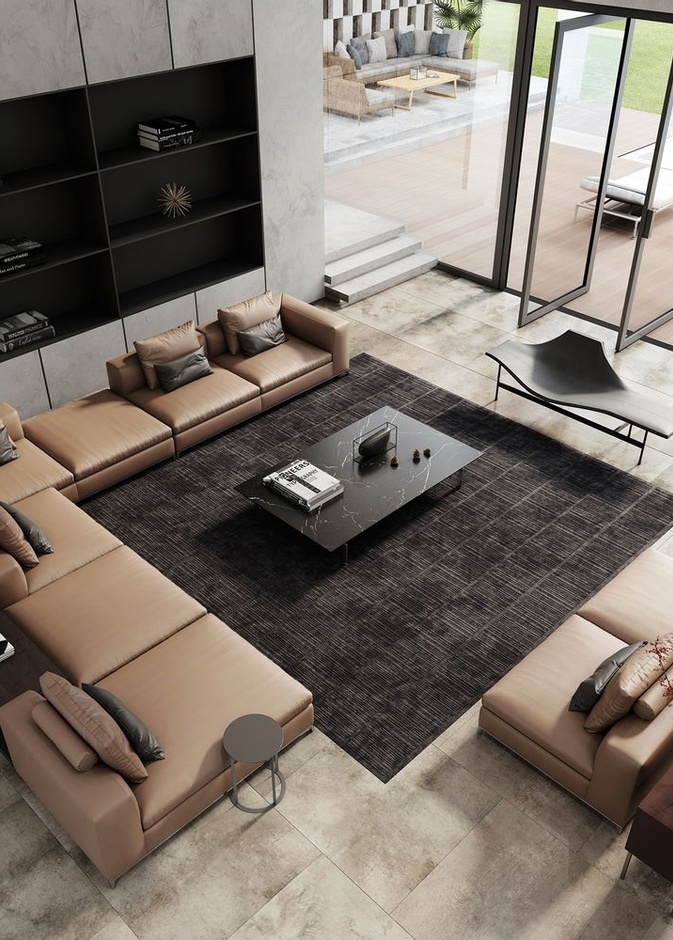  أرضيات فخمة باللون البيج