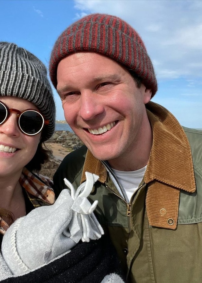 جاك بروسبانك والأميرة يوجين مع طفلها أوغست