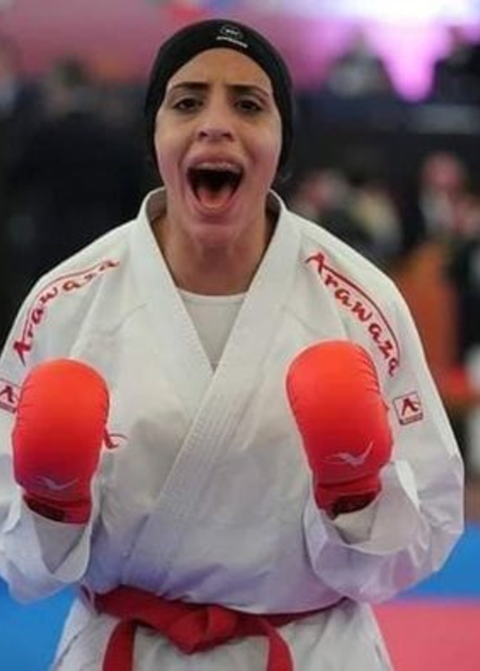 اللاعبة فريال اشرف