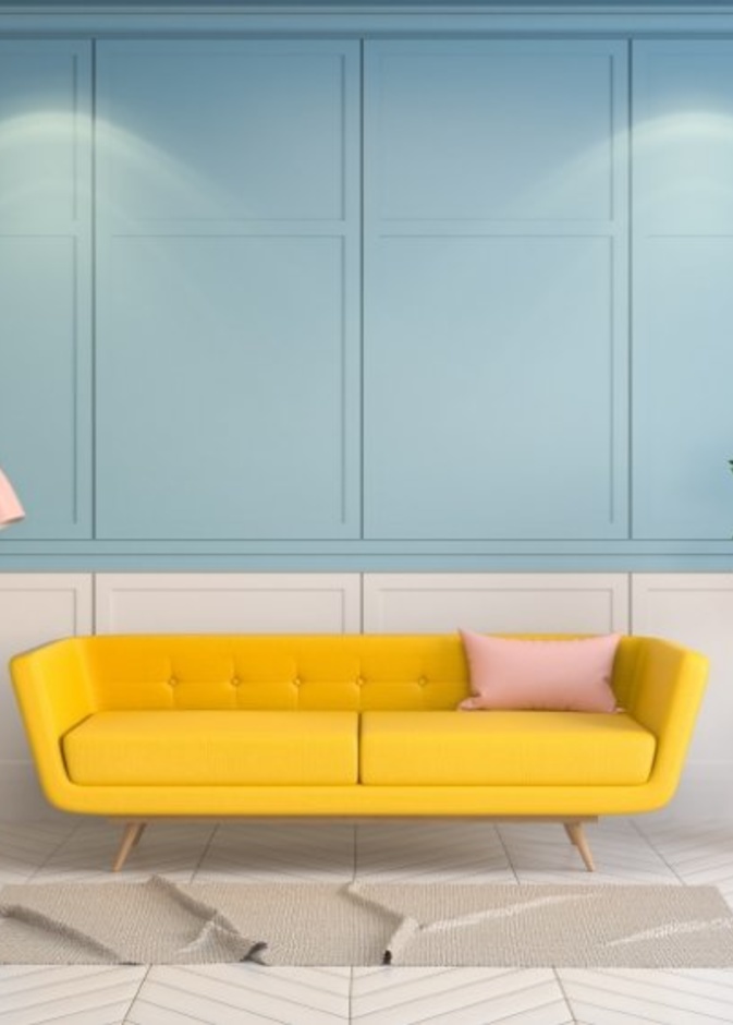 أسلوب minimalist في ديكور غرفة معيشة عصرية