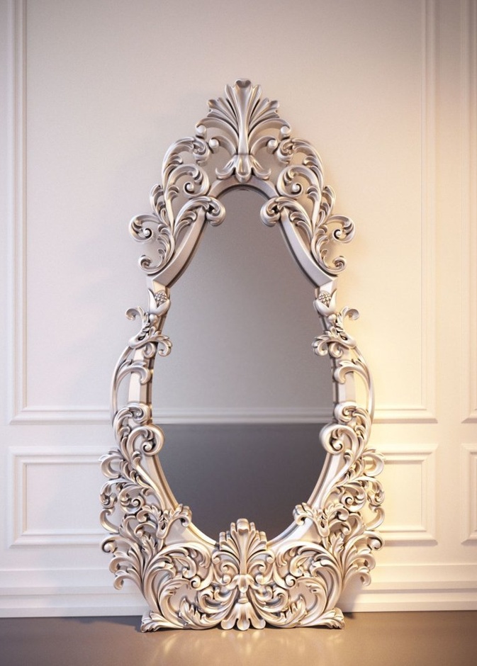  تصميم فني لمرآة كلاسيك ومنزل فخم