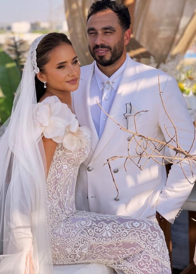 زفاف نيللي كريم وهشام عاشور