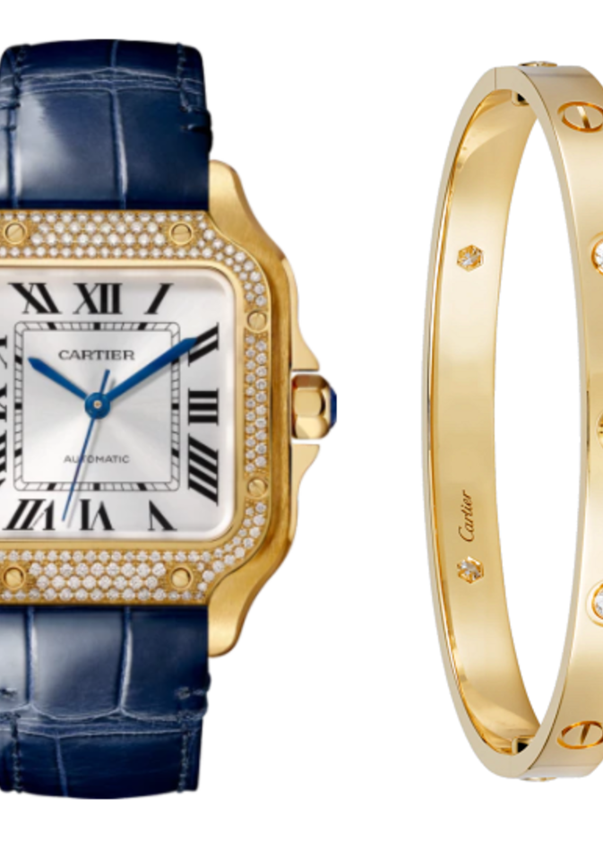 ساعة وسوار من كارتييه Cartier