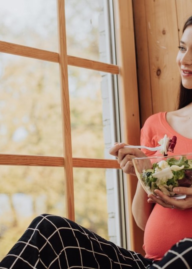 اكلات تزيد وزن الجنين للام النباتية