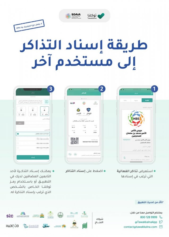  من خلال ثلاث خطوات رئيسية يمكن إسناد تذاكر الفعاليات لأحد التابعين