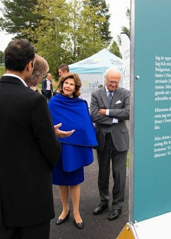 الملك كارل غوستاف والملكة سيلفيا يزوران مقاطعة فاستيرنورلاند