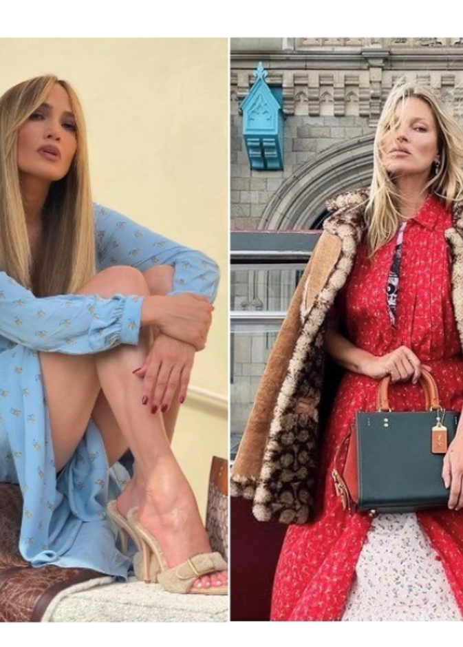 إطلالات جينفر لوبيز وكيت موس بالفستان المزين بالورود