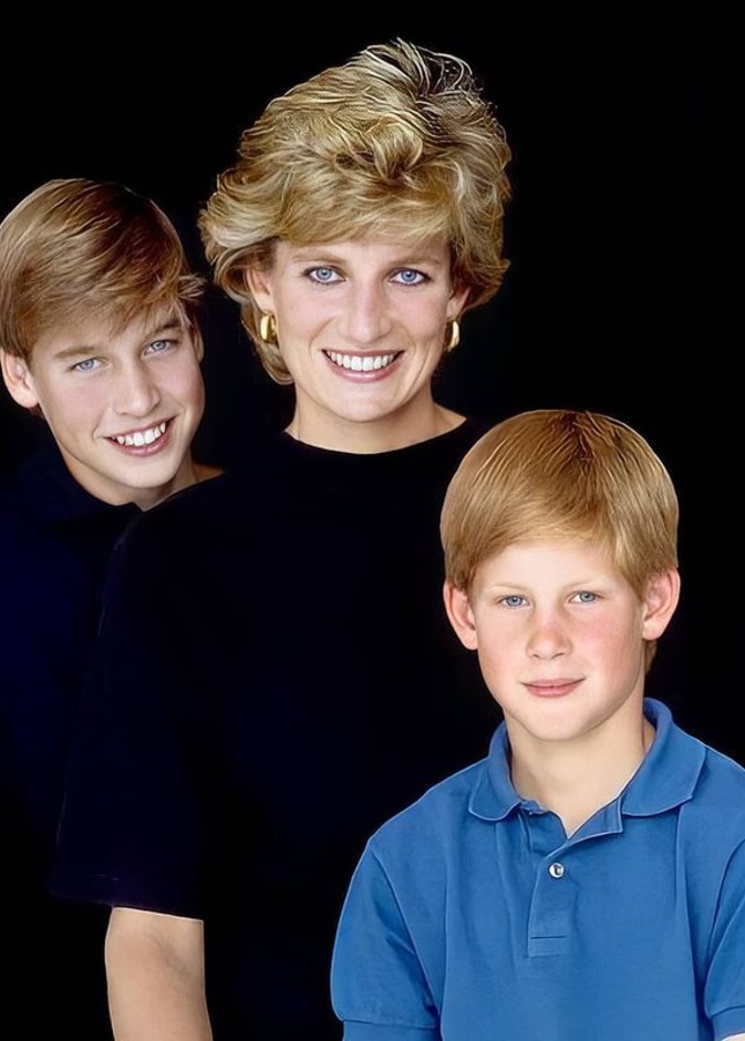الأميرة ديانا وأبنائها