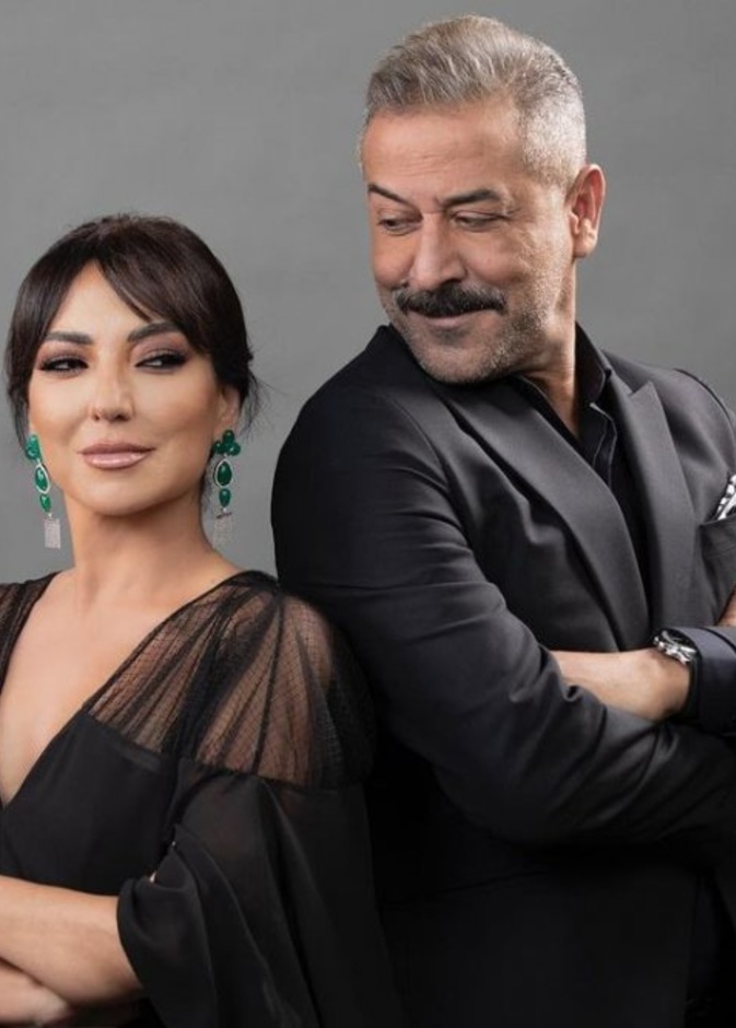 أمل عرفة وعبد المنعم عمايري