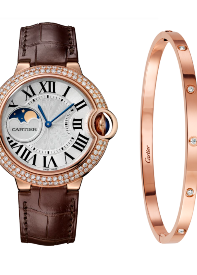 ساعة وسوار من كارتييه Cartier