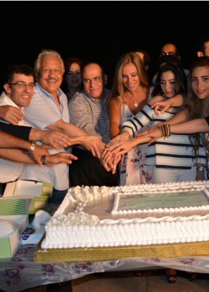 صورة من الإحتفال ببدء تصوير المسلسل