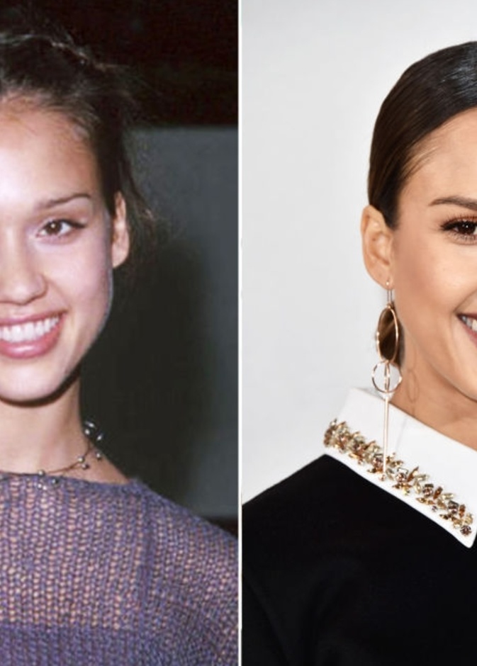 جيسيكا البا Jessica Alba بدّلت مظهرها من خلال الحواجب العريضة بألوان هادئة التأثير