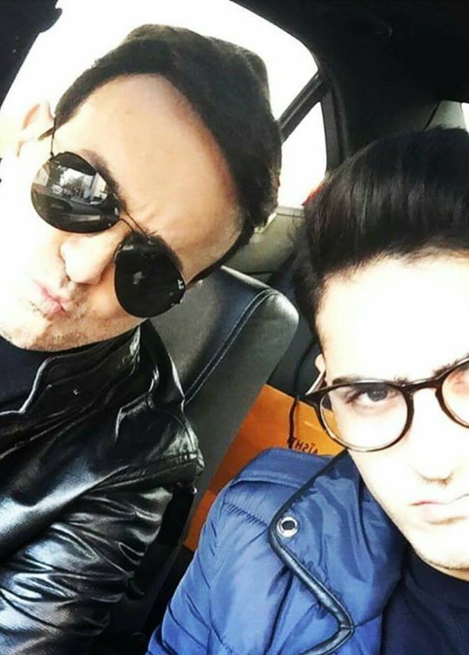 صابر الرباعي وابنه