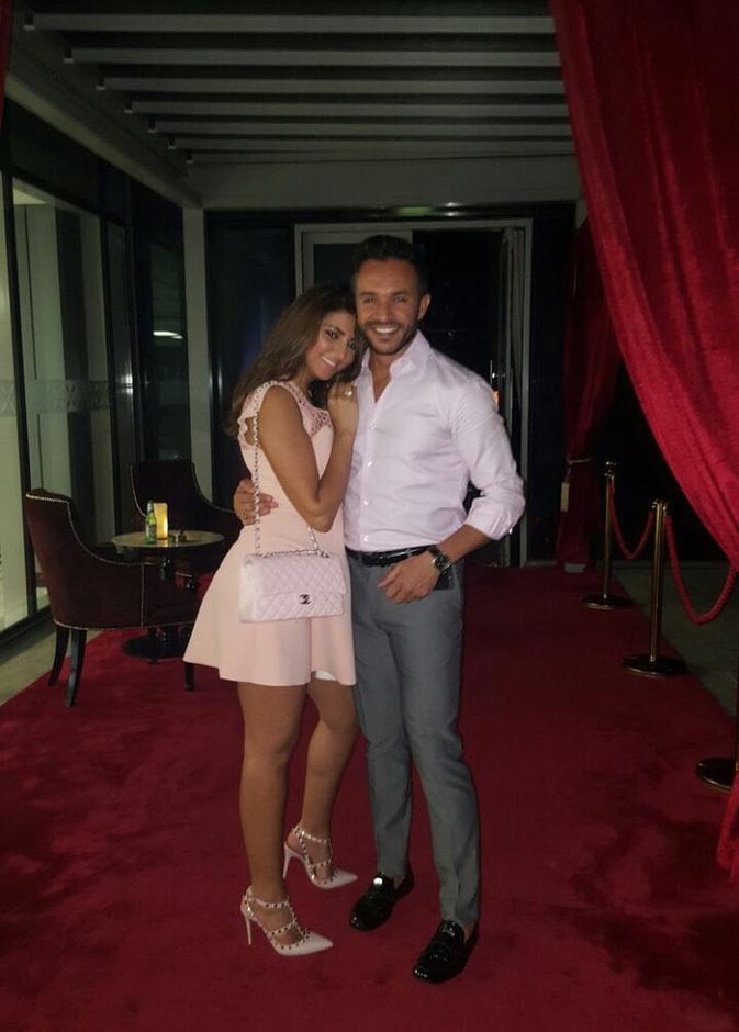 مريم سعيد وخطيبها