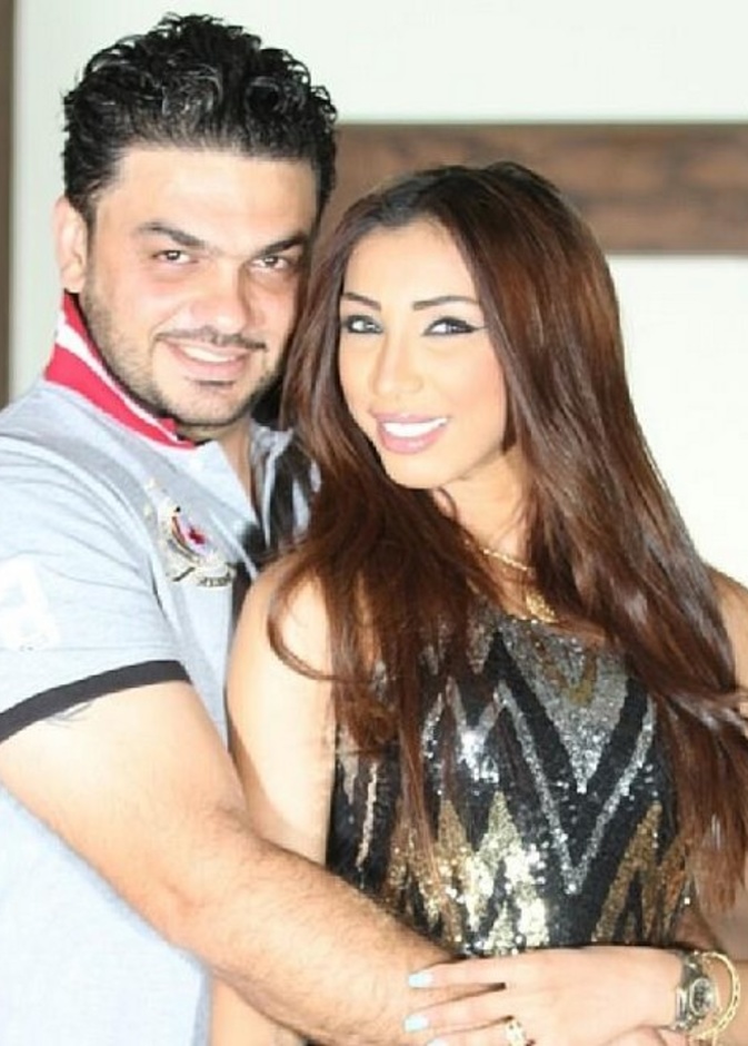 دنيا بطمة وزوجها 