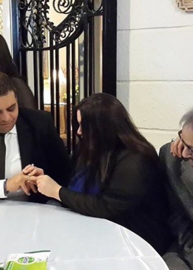 صورة من خطوبة سارة نور الشريف 