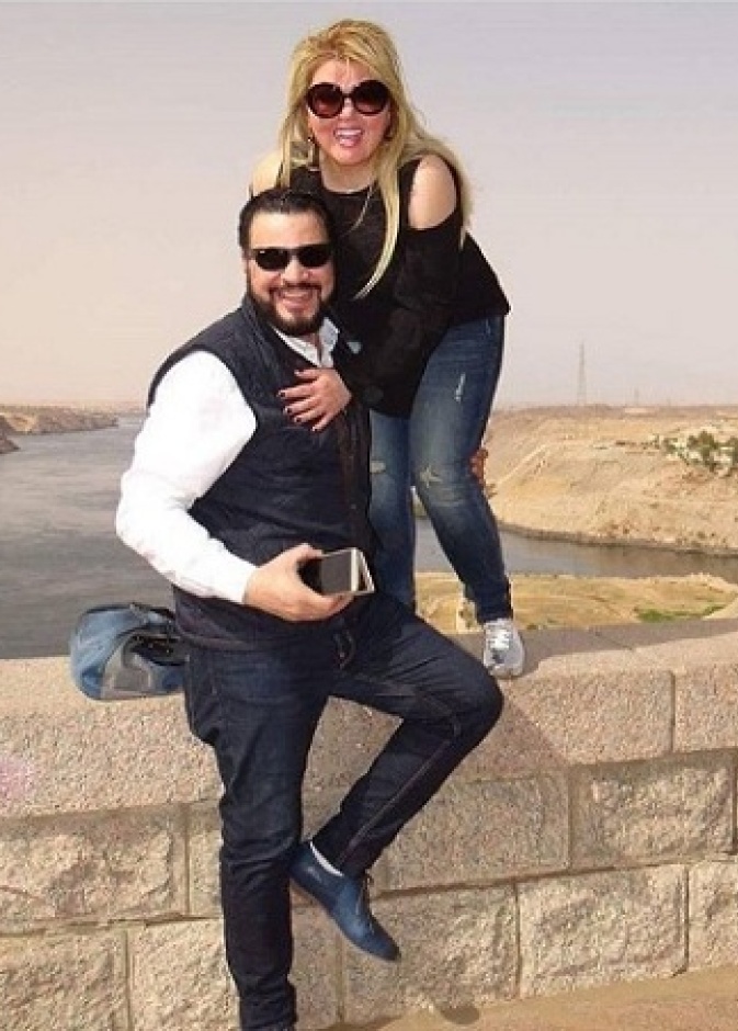 مها احمد وزوجها 2017