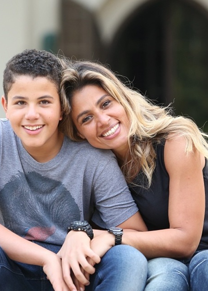 زينة ونجلها عبدالله