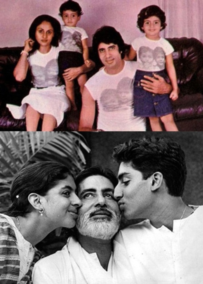 أميتاب باتشان (Amitabh Bachchan) – شويتا (Shweta) وأبهيشيك (Abhishek)