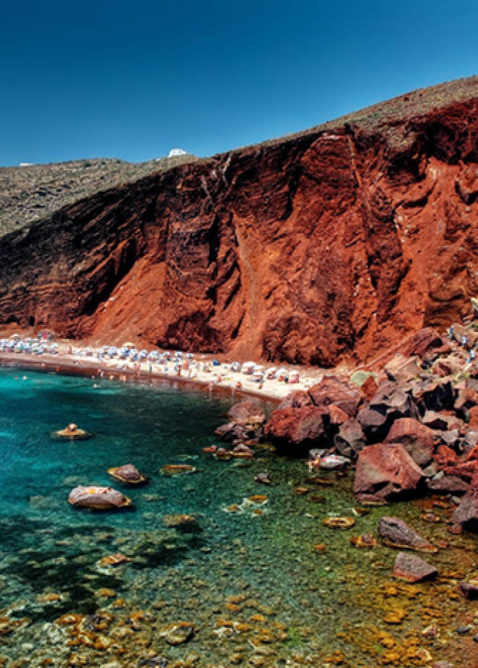 أفضل شاطئ استثنائي: Red Beach، سانتوريني، اليونان