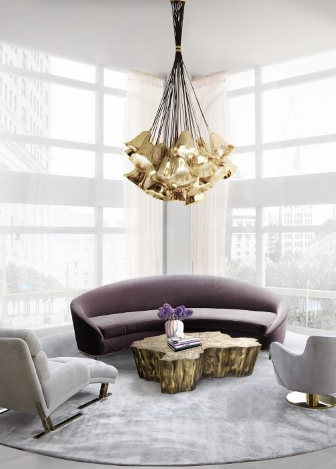 أجهزة إنارة أرضية مودرن لديكور غرف جلوس عصرية