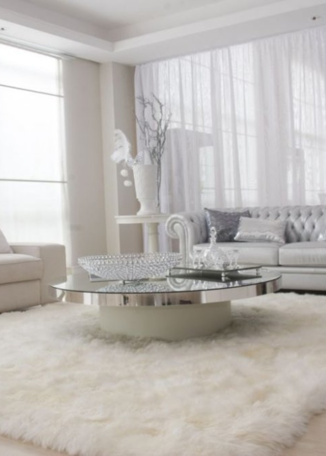 يفضل دائما أن يكون الباركيه هو أساس أرضية الديكور الأبيض