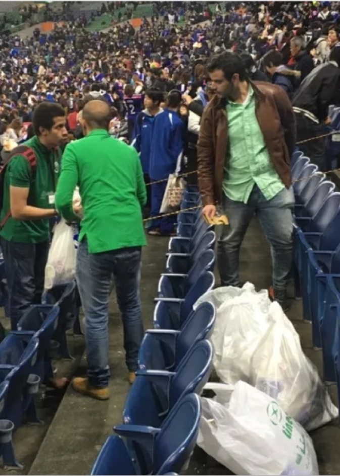 الصور التي تداولها الجميع لمبادرة الطلاب المبتعثين