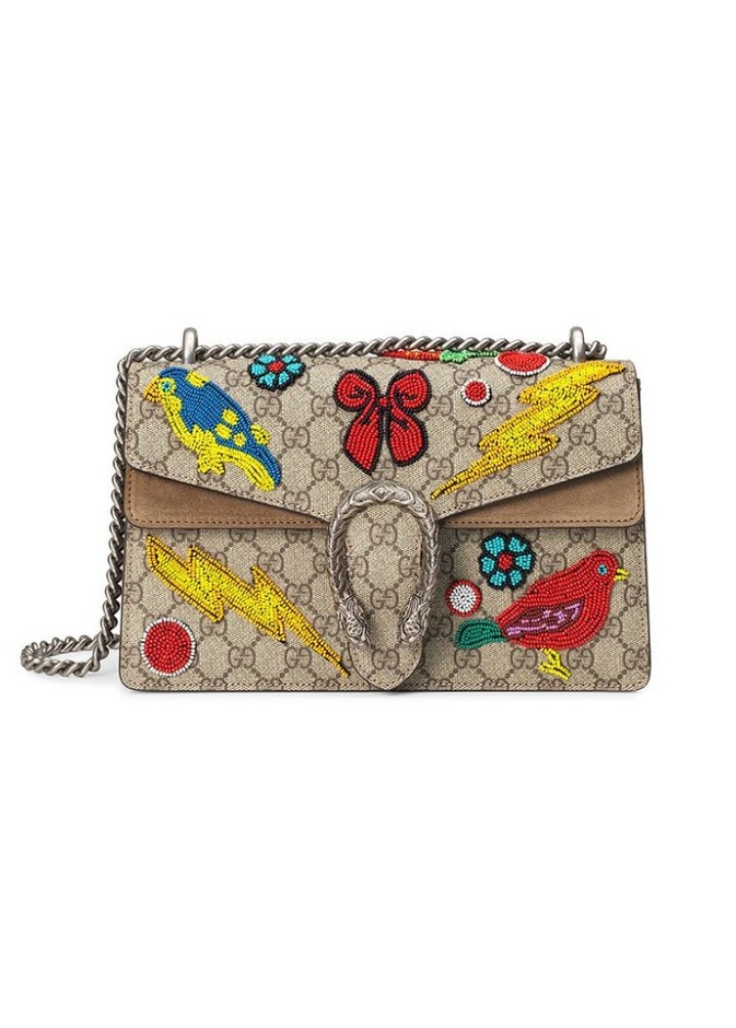 قميص GUCCI Hydrangea print silk