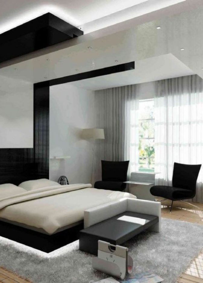 اللون الأصفر الجريء في ديكور غرف نوم عصرية