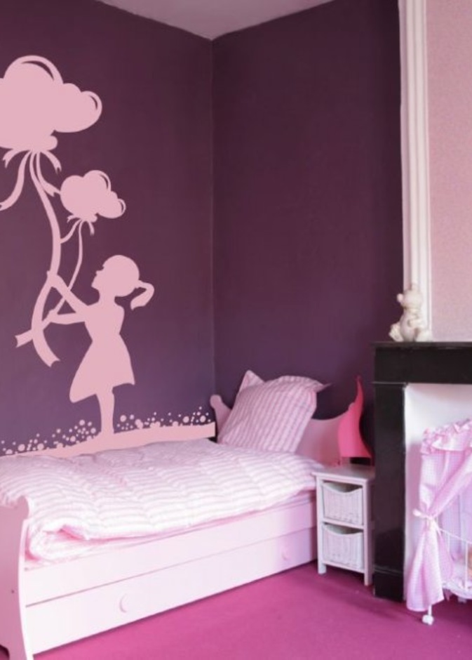 ديكورات المكاتب في غرف نوم أطفال من البنات