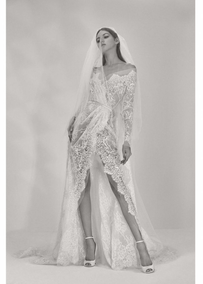 صور فساتين زفاف من دار أزياء إيلى صعب من مجموعة ربيع 2017