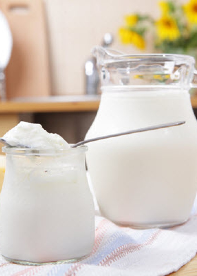 الحليب والزبادي من أهم مصادر الكالسيوم
