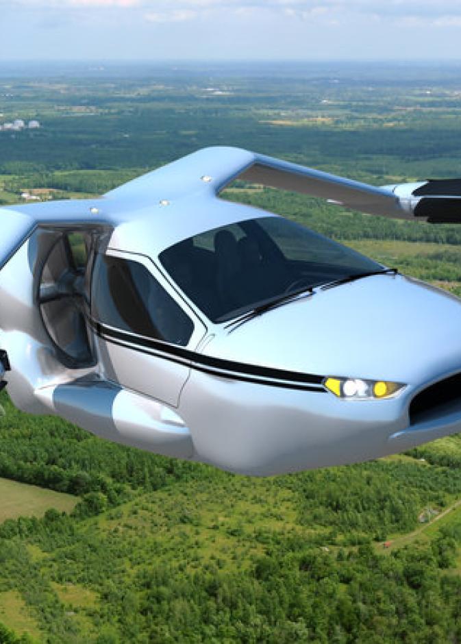 نظرة على سيارة المستقبل الطائرة!