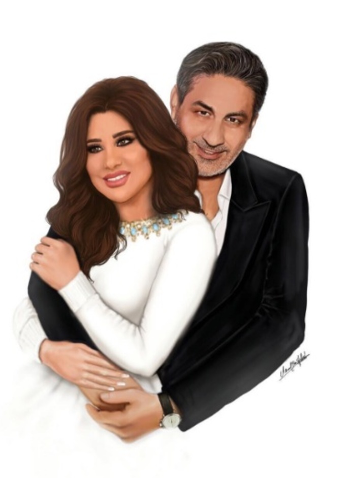 نجوى كرم مع شقيقها