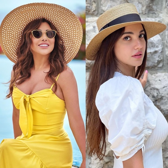 النجمات بالقبعات في 2022