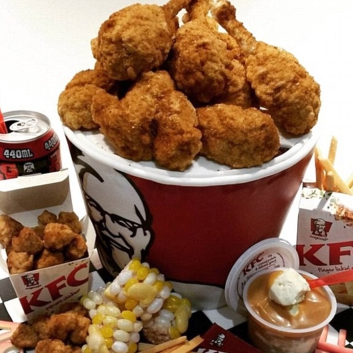 عبوات الدجاج المقلي الشهي من دجاج كنتاكي