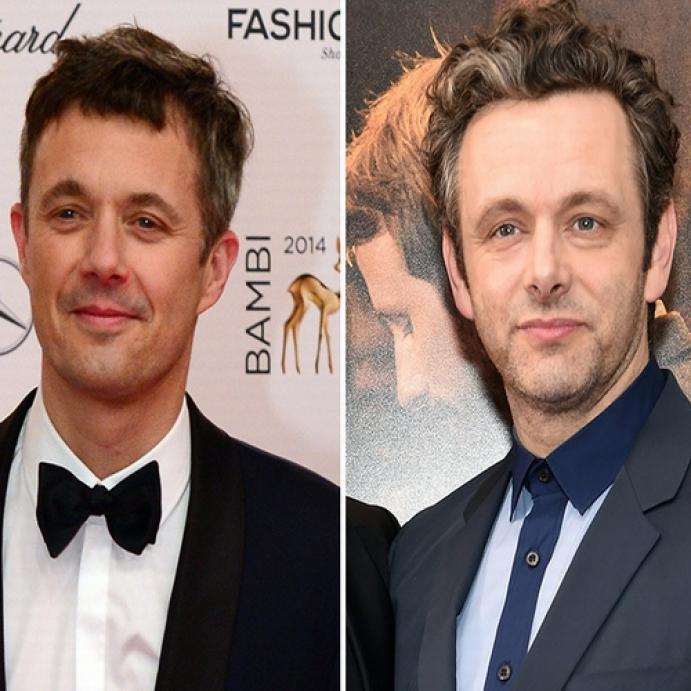 الأمير فريدريك (Crown Prince Frederik) ولي عهد الدنمارك والممثل مايكل شين (Michael Sheen)