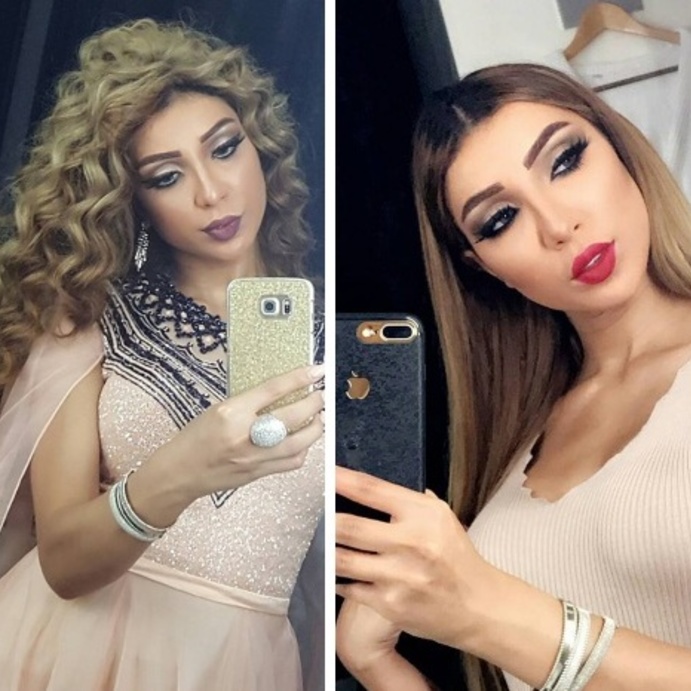 دنيا بطمة تسريحات شعر